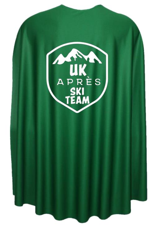 Adults 35" Length UK Apres Ski Team Superhero Cape Fancy Dress Costume Accessory - Picture 4 of 8