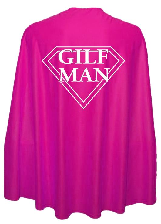 Adults 35" Length GILF Man Superhero Cape Stag Party Fancy Dress - Picture 6 of 8