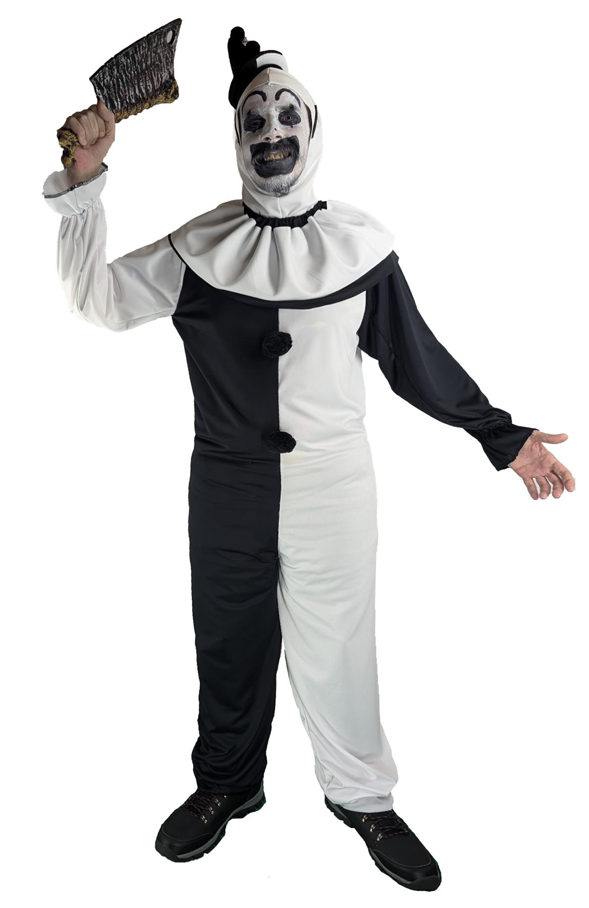 Adults Terror Clown Halloween Circus Horror Movie Fancy Dress Costume - Picture 11 of 15