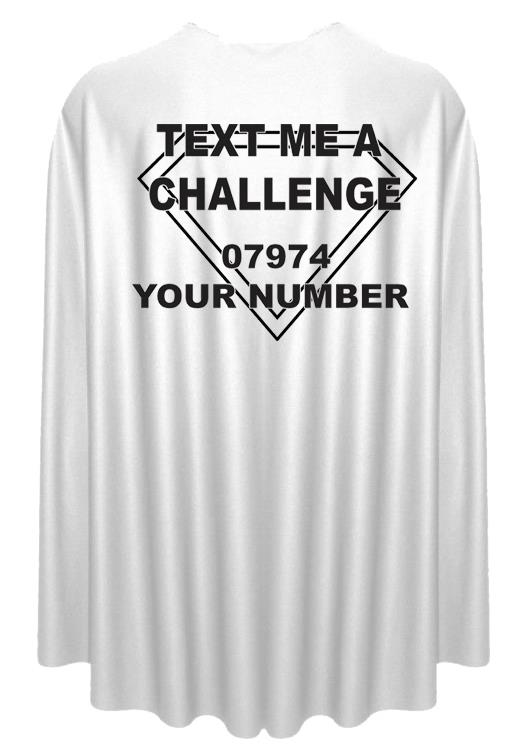 Adults Stag Hen Party "Text me a Challege" Game Superhero Cape Fancy Dress - Picture 8 of 9
