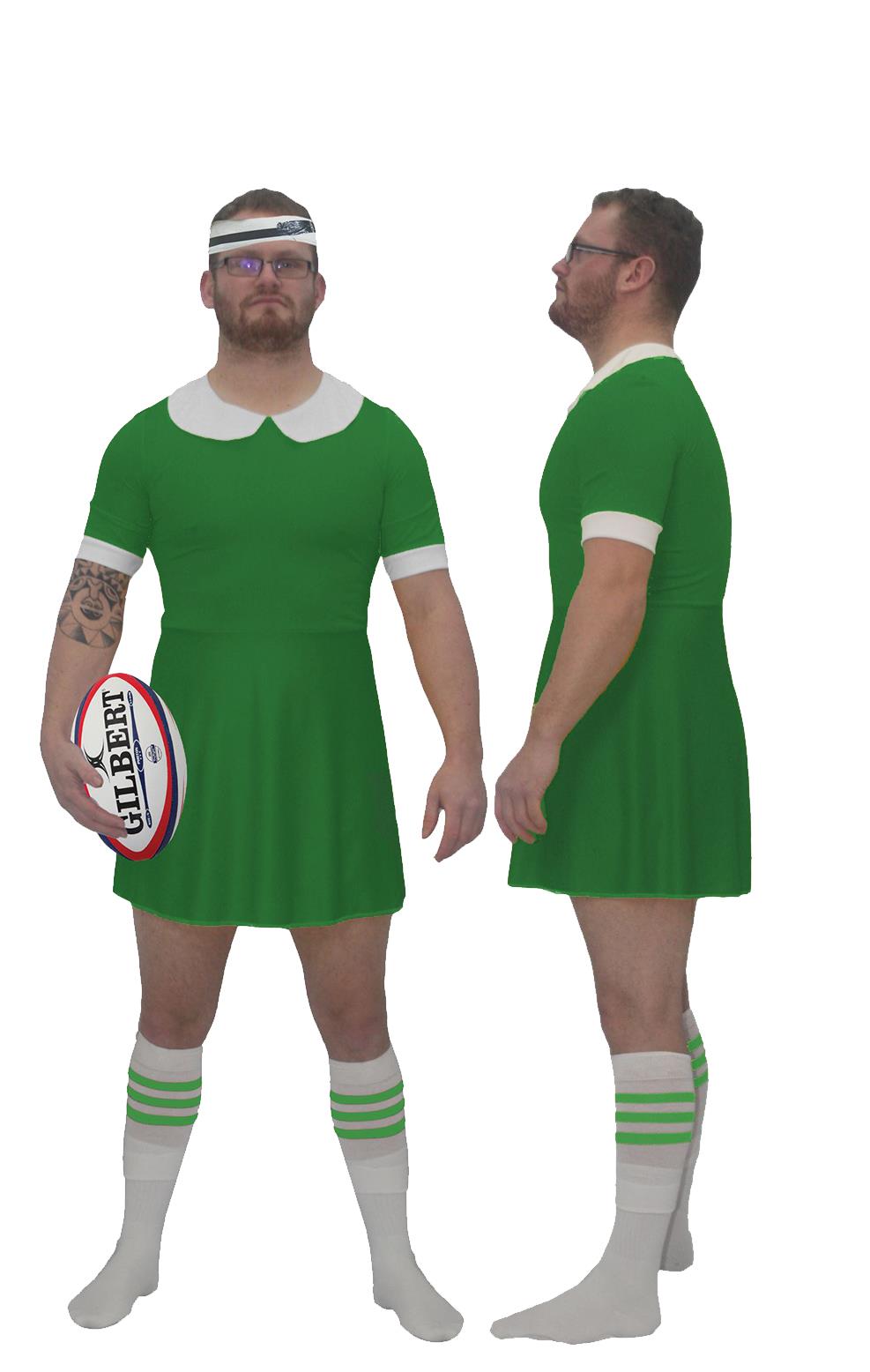 Adults Custom Printed Rugby Dress Stag Night Party World Cup Fancy Dress - Picture 11 of 29