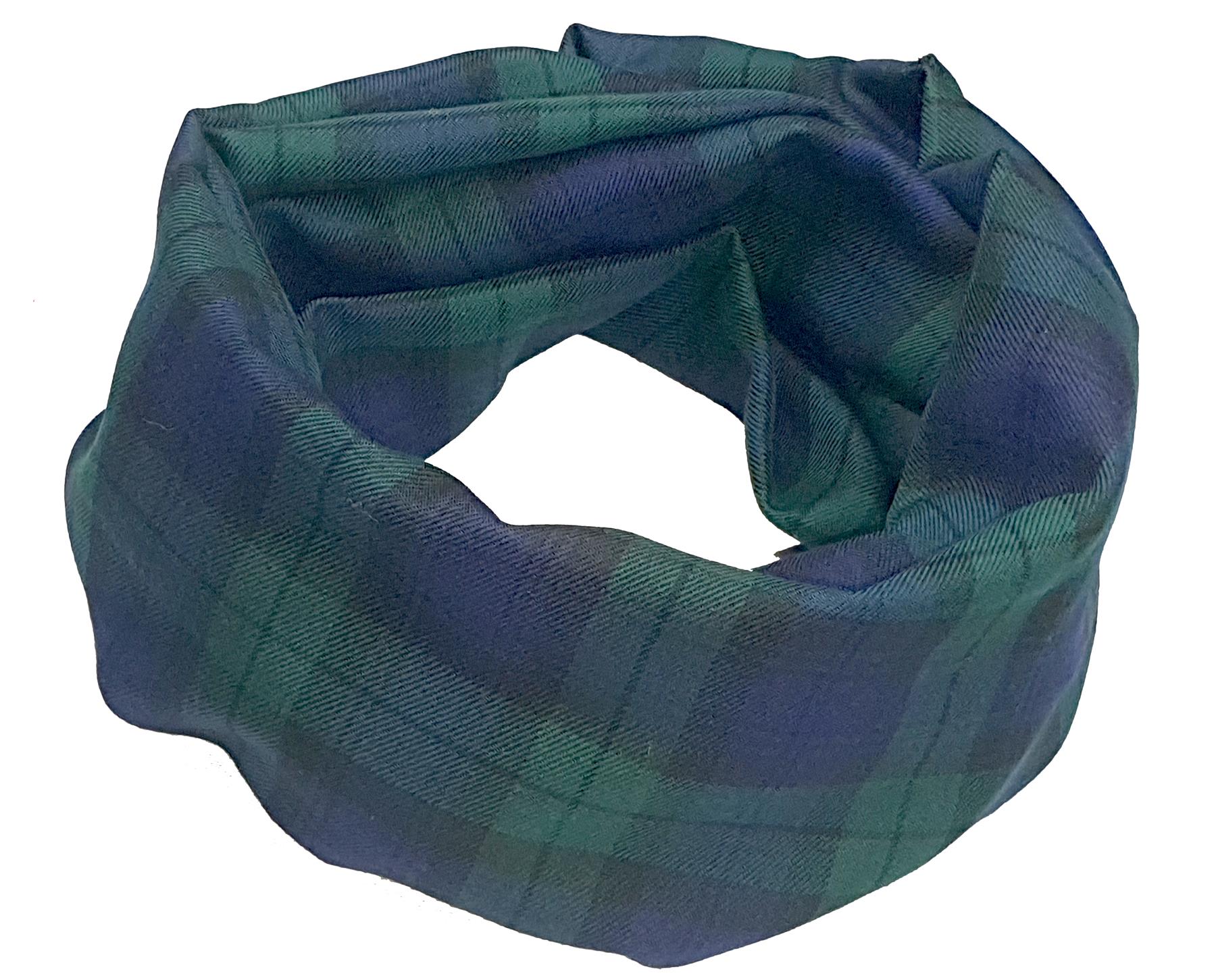 Adults Unisex Polyviscose Traditional Tartan Snood Neck Warmer Scarf - Picture 2 of 13