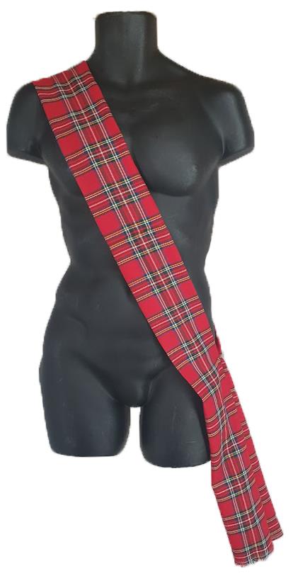 Adults 6ft (70") Traditional Tartan Sash Scotland Burns Night Fancy Dress - Picture 12 of 15