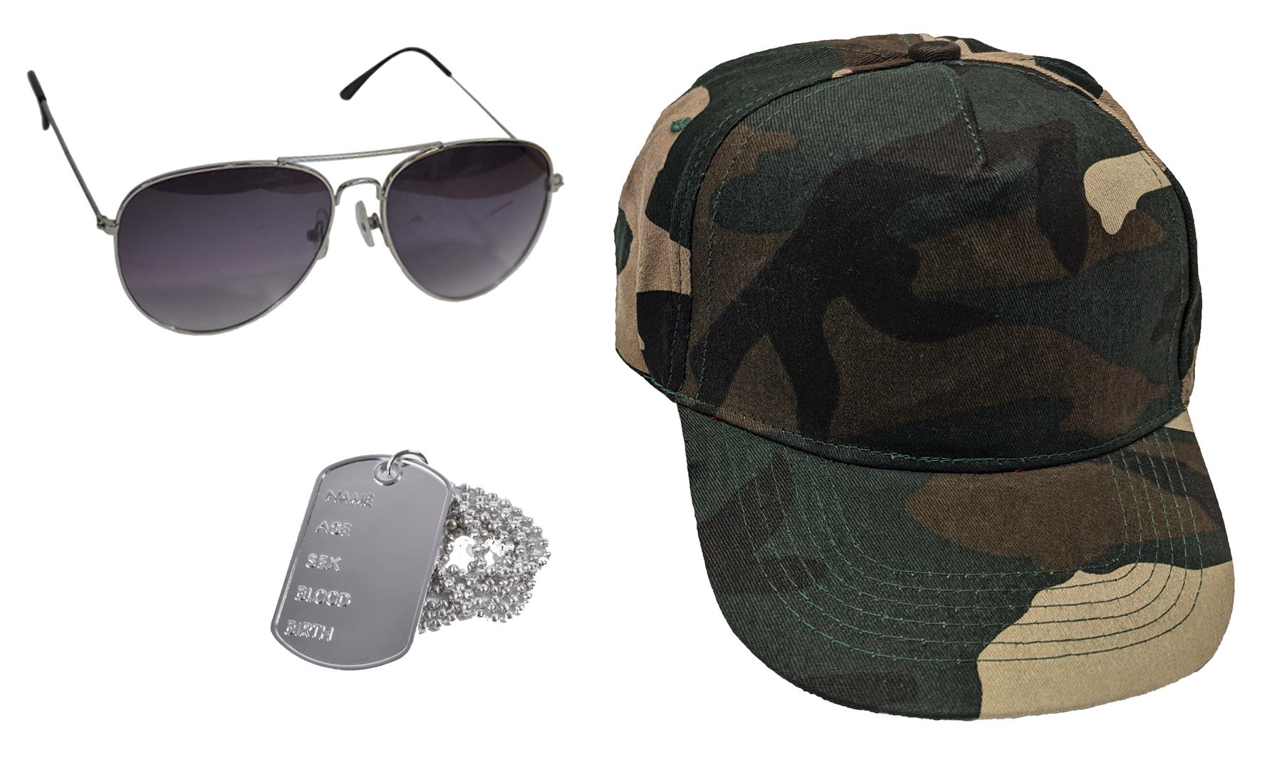 Adults Camouflage Army Man Military Soldier Stag Party Fancy Dress Costume - Picture 25 of 67