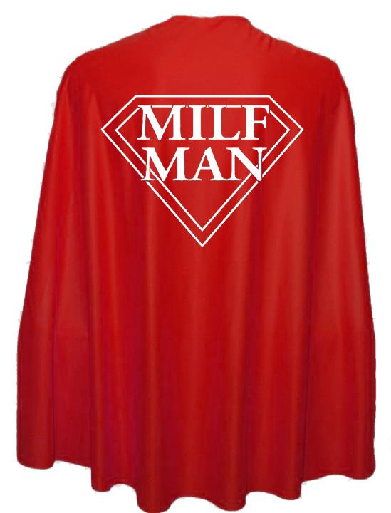 Adults 35" Length MILF Man Superhero Cape Stag Party Fancy Dress - Picture 7 of 8