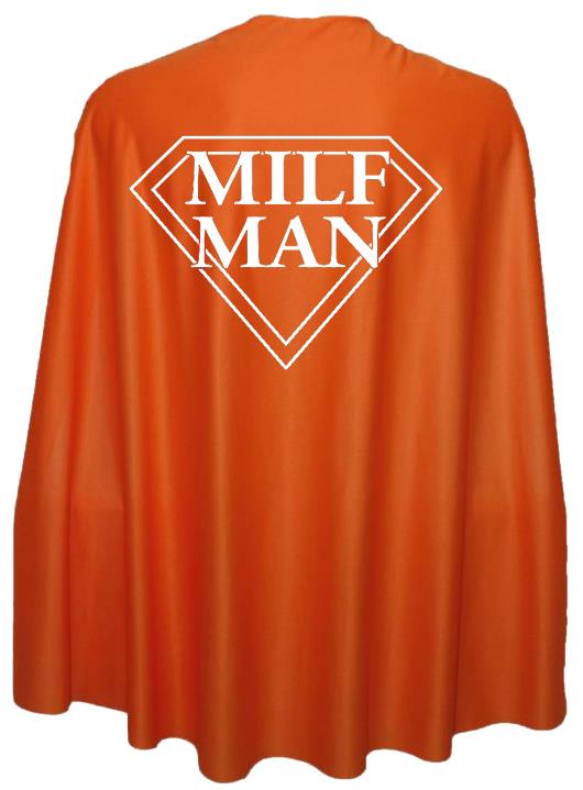 Adults 35" Length MILF Man Superhero Cape Stag Party Fancy Dress - Picture 5 of 8
