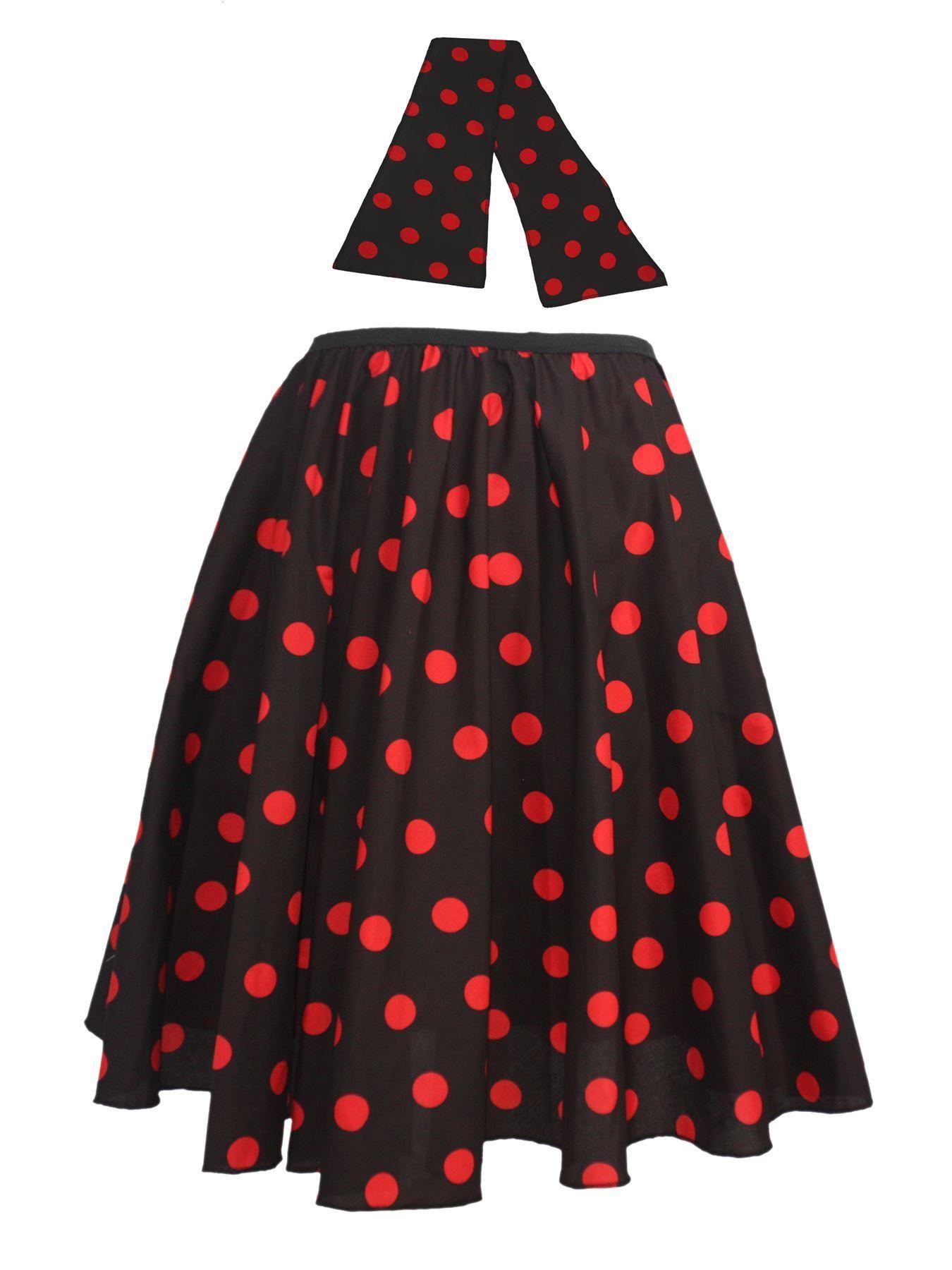 Adults Red Nose Day Comic Relief Skirt & Tie Charity Fund Raising Fancy Dress - Picture 5 of 9