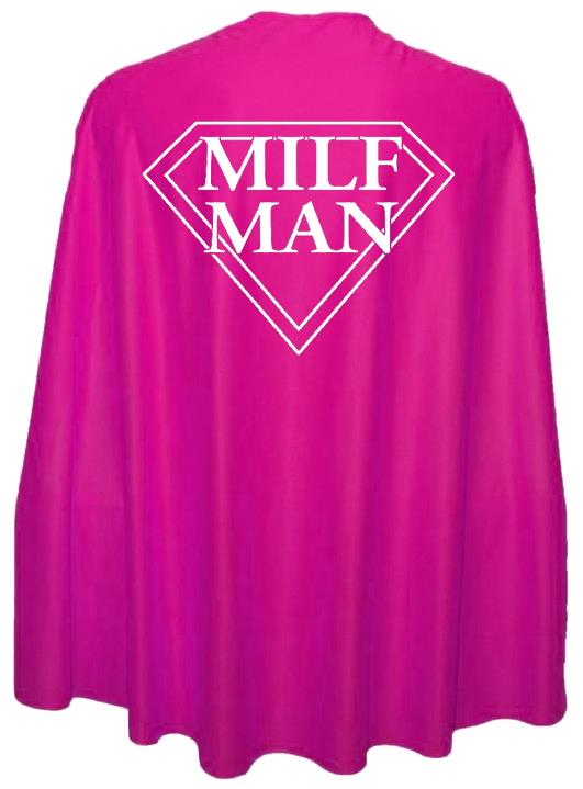 Adults 35" Length MILF Man Superhero Cape Stag Party Fancy Dress - Picture 6 of 8
