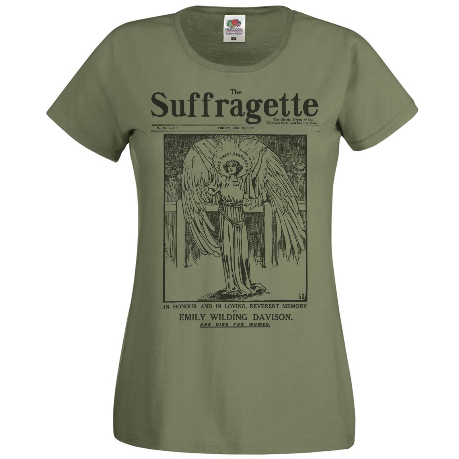 Ladies Mens Girls Feminism Suffragette Protest Slogan Freedom or Death T-Shirt