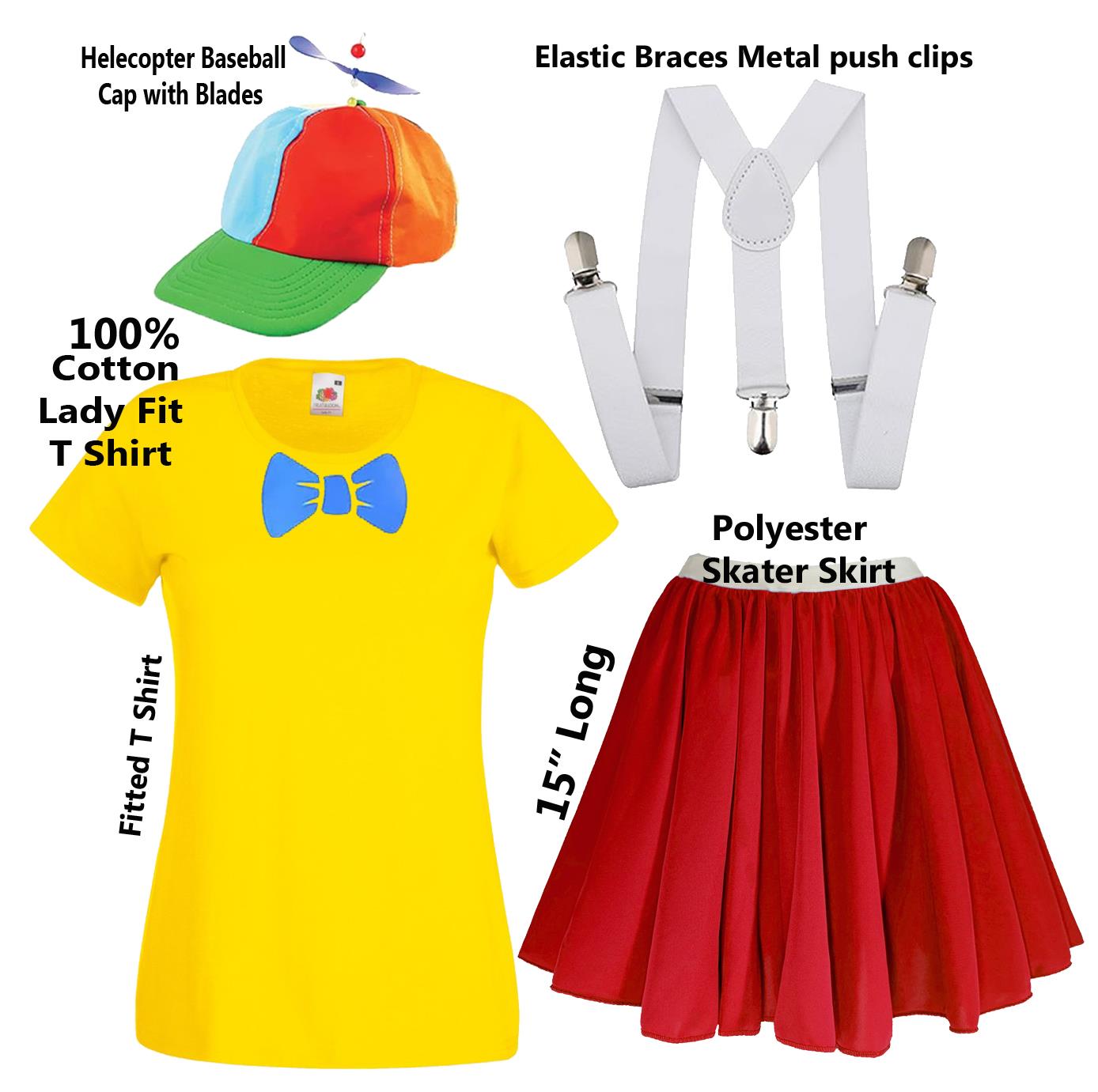 Adults Tweedle Dee Dum Hen Party Book Day Wonderland Fancy Dress Costume - Picture 14 of 18