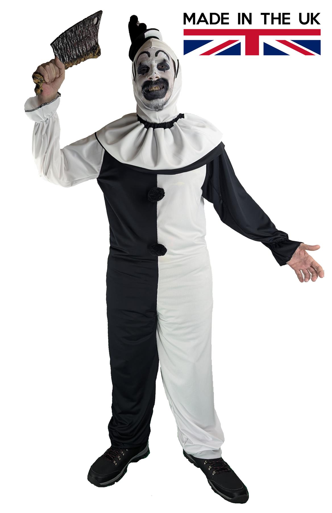 Adults Terror Clown Halloween Circus Horror Movie Fancy Dress Costume - Picture 7 of 15