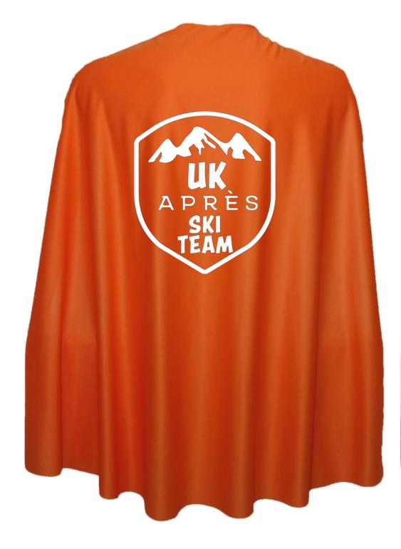 Adults 35" Length UK Apres Ski Team Superhero Cape Fancy Dress Costume Accessory - Picture 5 of 8