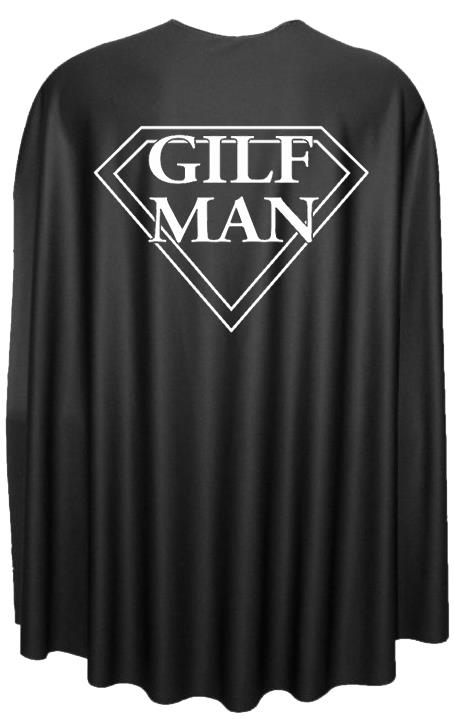 Adults 35" Length GILF Man Superhero Cape Stag Party Fancy Dress - Picture 2 of 8