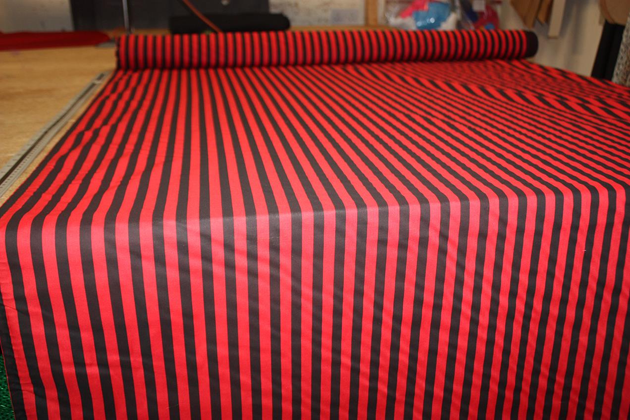 1 Meter Striped Polycotton Fabric Arts And Crafts Material eBay