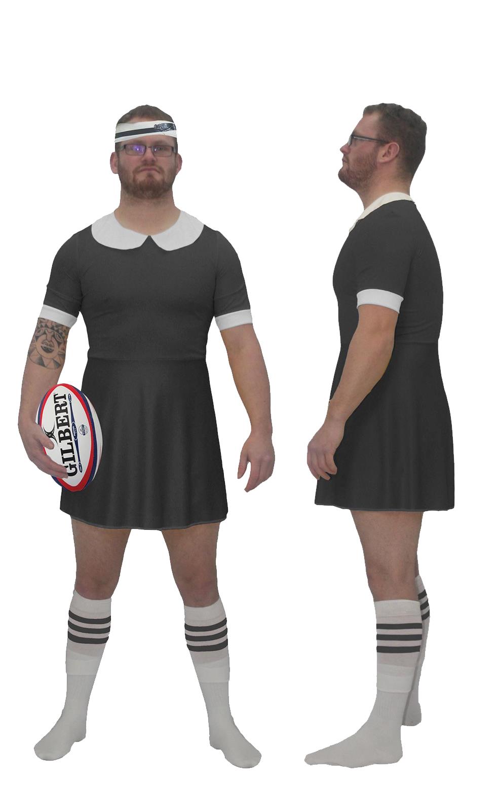Adults Custom Printed Rugby Dress Stag Night Party World Cup Fancy Dress - Picture 3 of 29