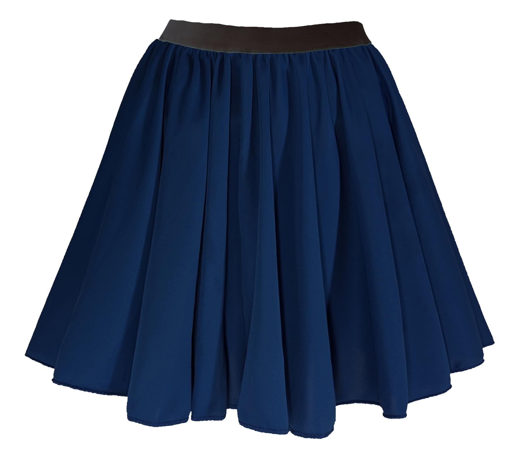 Adults Plain Coloured Skater Skirt Cheerleader Roller Girl Fancy Dress - Picture 8 of 25