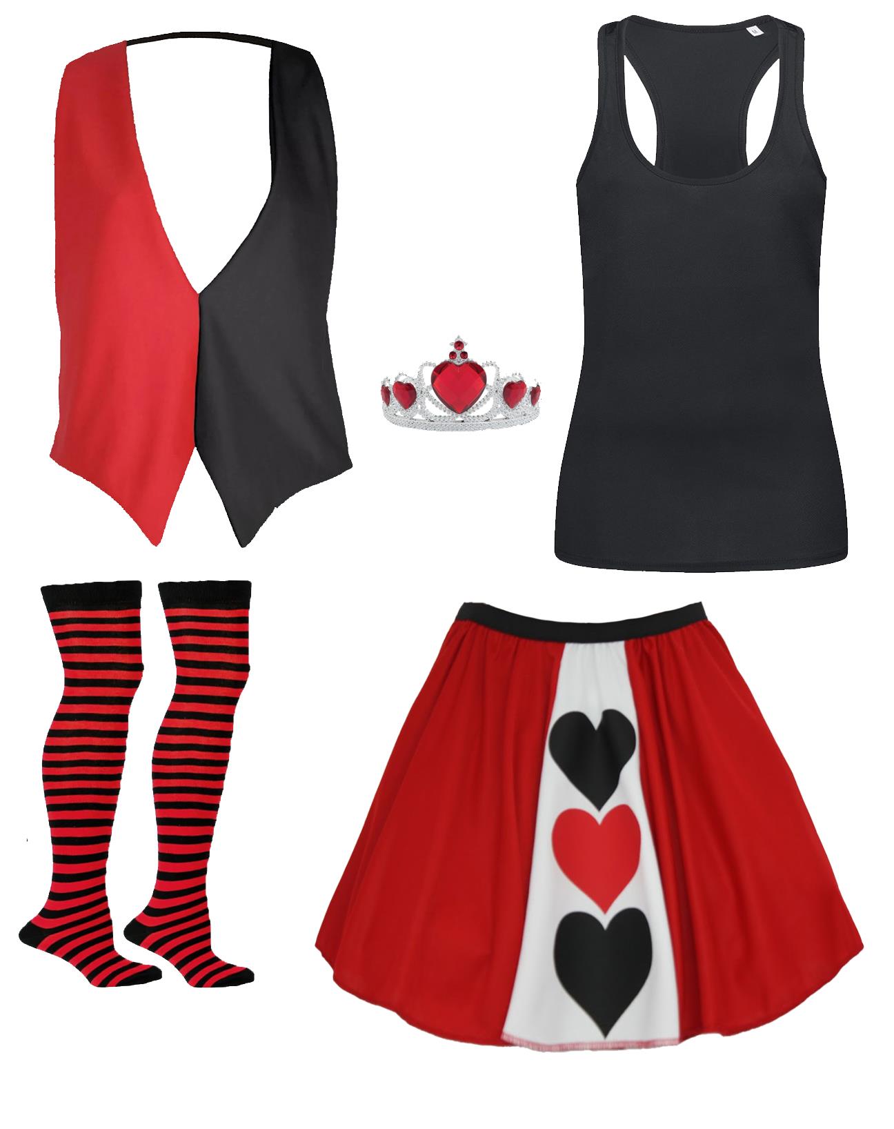 Adults Queen of Hearts World Book Day Movie Fancy Dress Costume - Picture 17 of 24