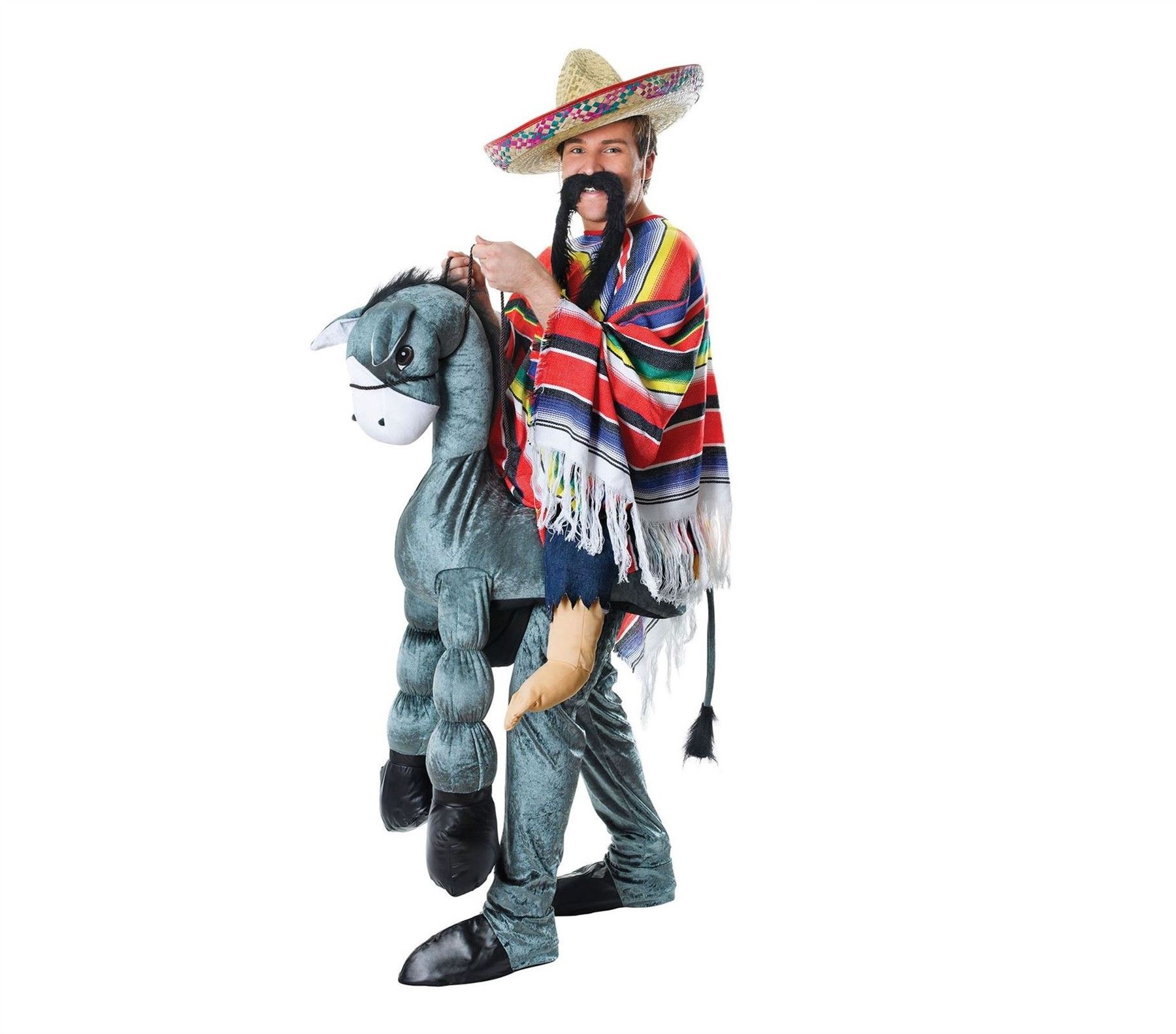 Hey Amigo Step in Funny Mounted Mexican Fancy Dress Costume