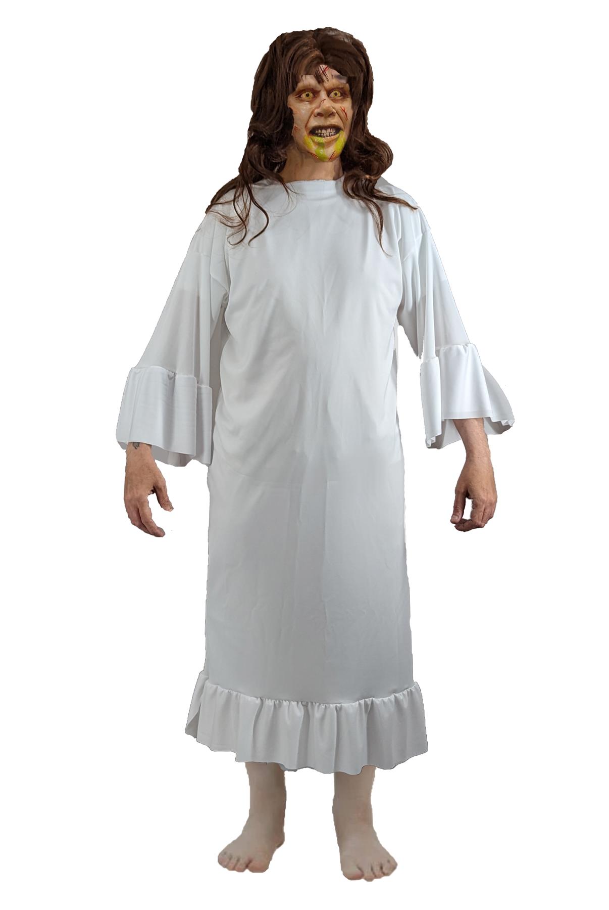 Adults Regan Macneil Father Damien Exorcist Halloween Fancy Dress Costume - Picture 7 of 7