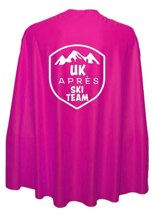 Adults 35" Length UK Apres Ski Team Superhero Cape Fancy Dress Costume Accessory - Picture 6 of 8