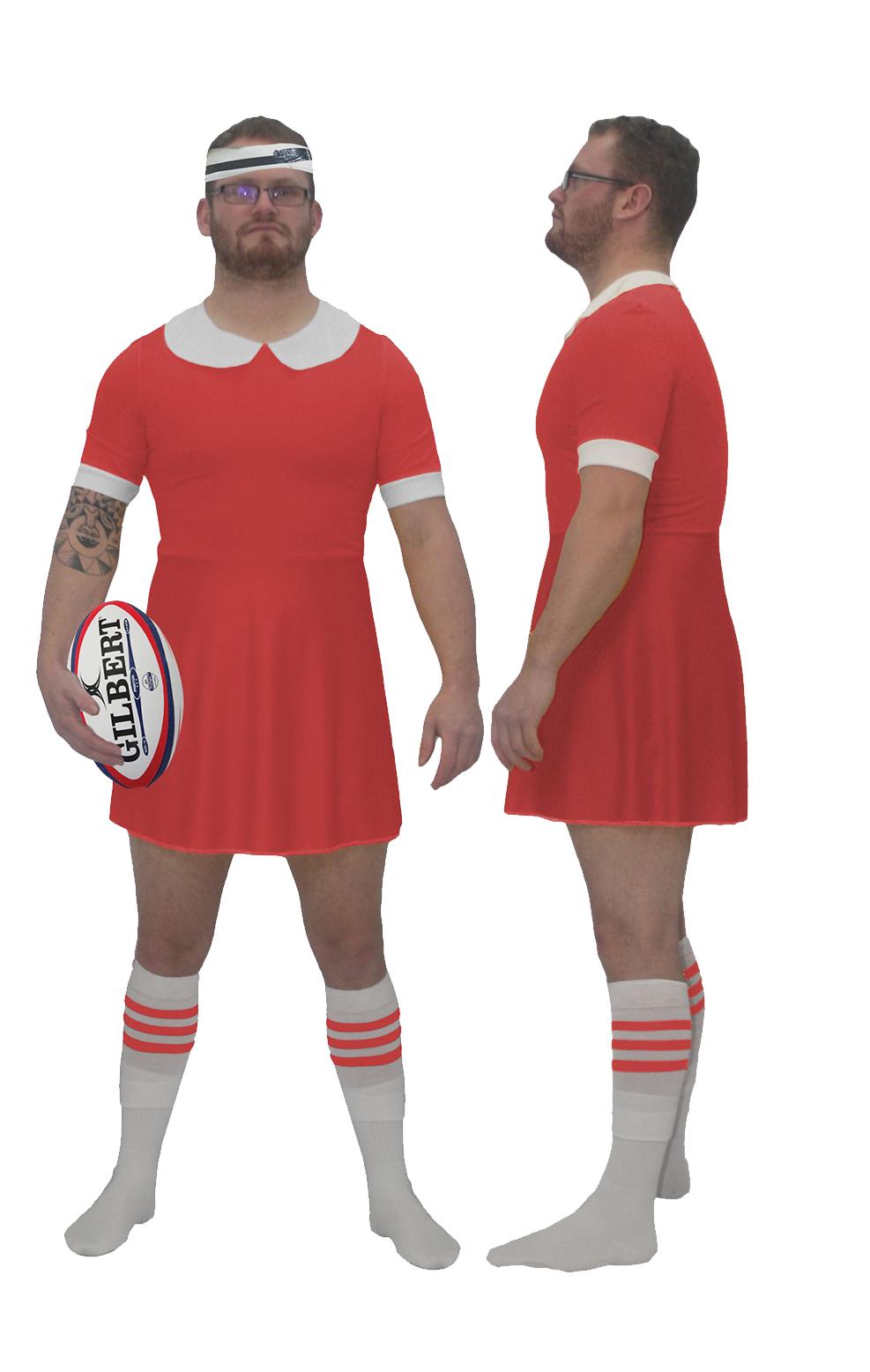 Adults Custom Printed Rugby Dress Stag Night Party World Cup Fancy Dress - Picture 21 of 29