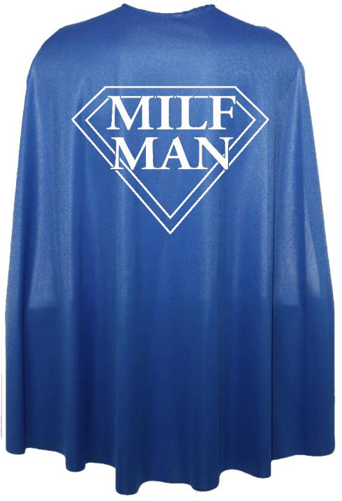 Adults 35" Length MILF Man Superhero Cape Stag Party Fancy Dress - Picture 3 of 8