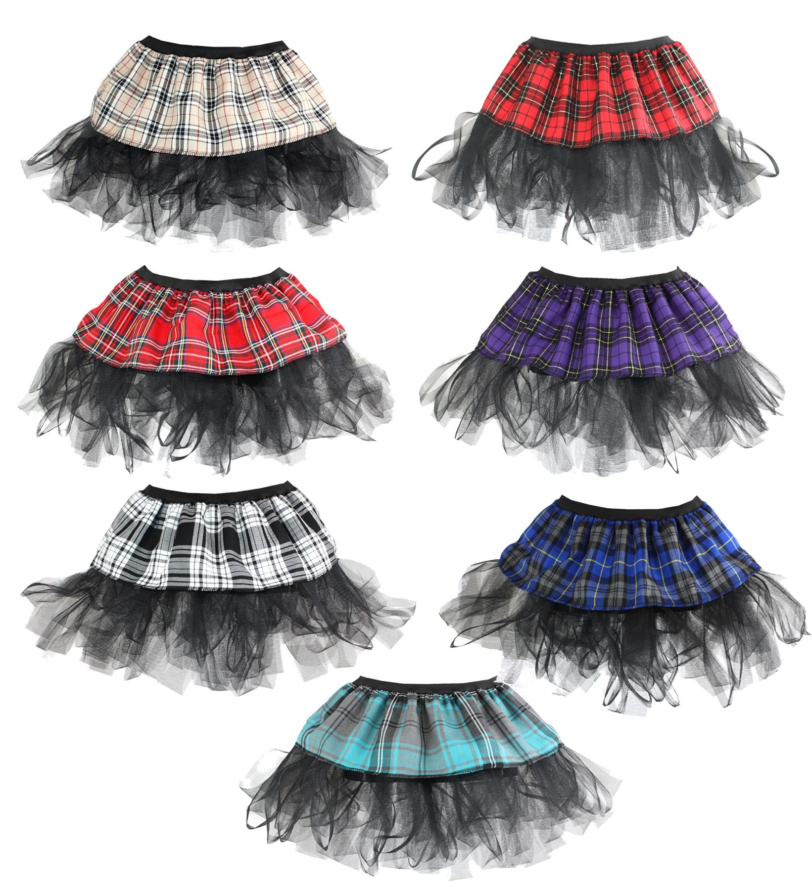 Ladies Thompson Camel Tartan Full Circle Skater Skirt With Elasticated Waistband