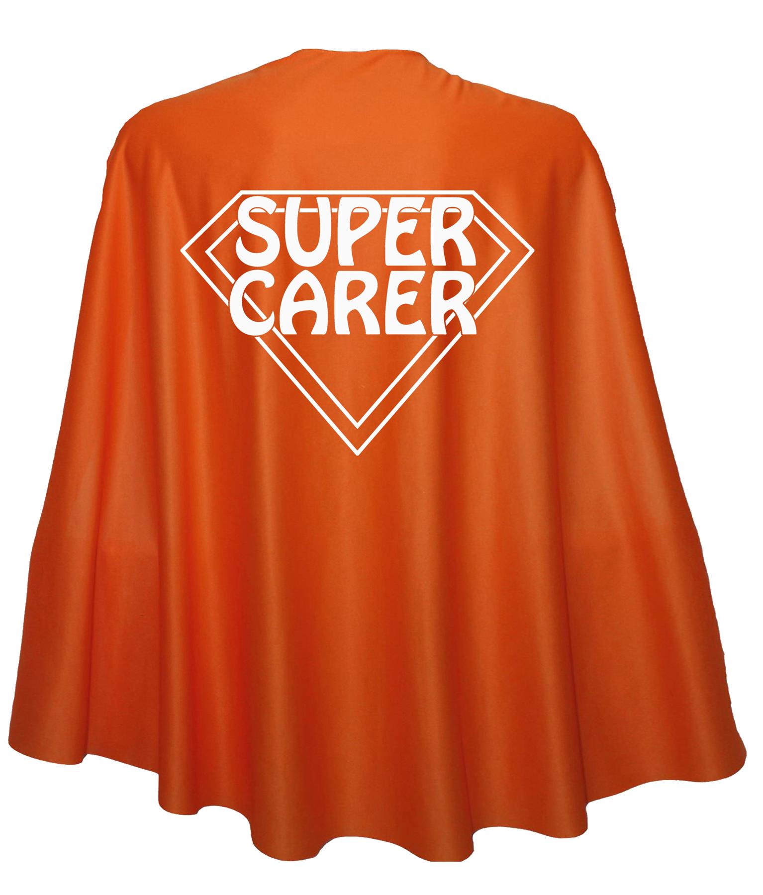 Adults 35" Length Super Carer Superhero Cape Fancy Dress Costume Accessory - Picture 8 of 9