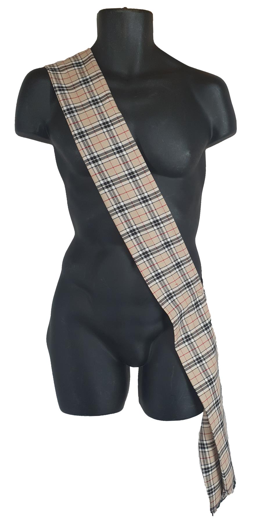 Adults 6ft (70") Traditional Tartan Sash Scotland Burns Night Fancy Dress - Picture 14 of 15