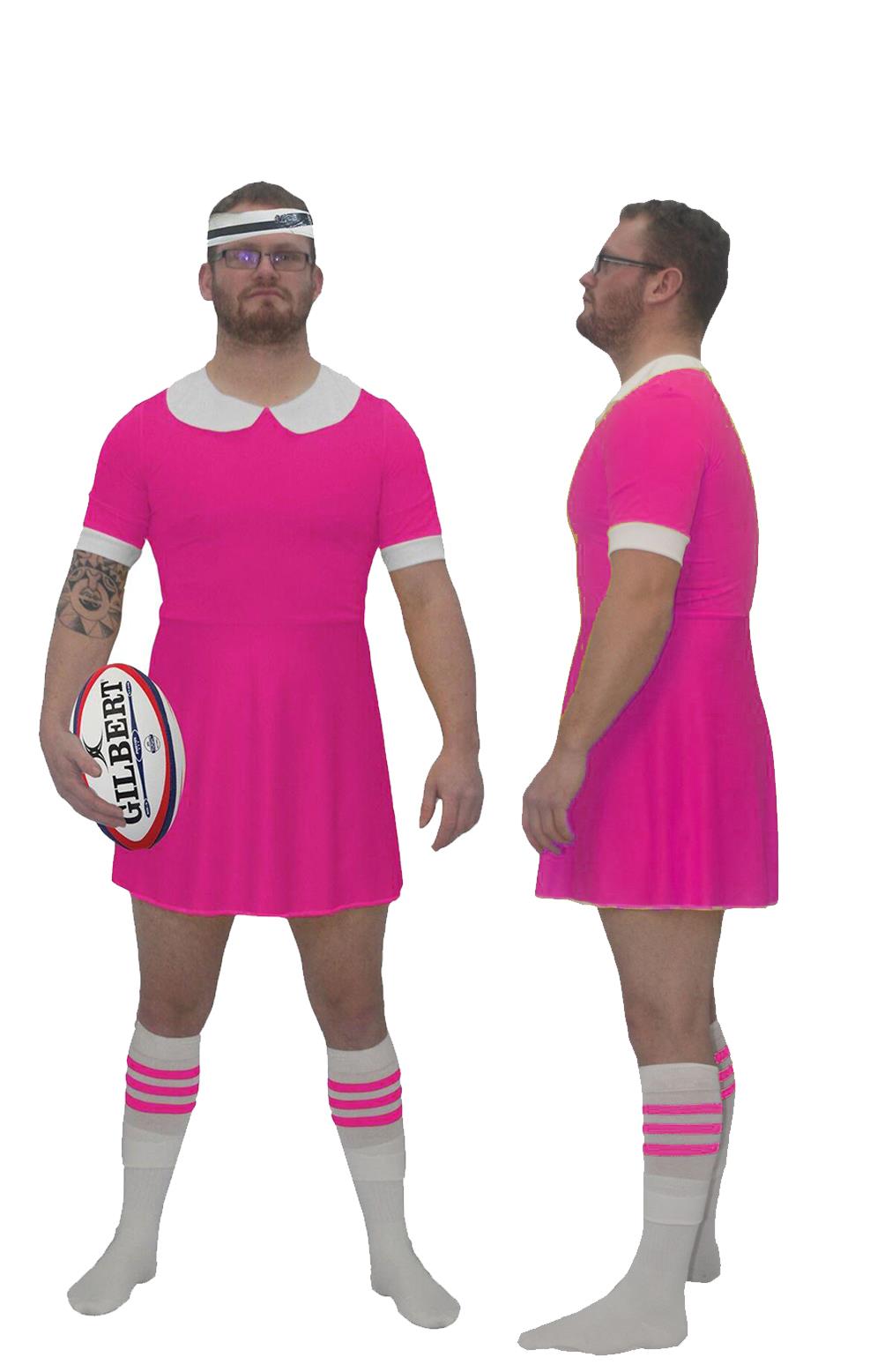Adults Custom Printed Rugby Dress Stag Night Party World Cup Fancy Dress - Picture 17 of 29