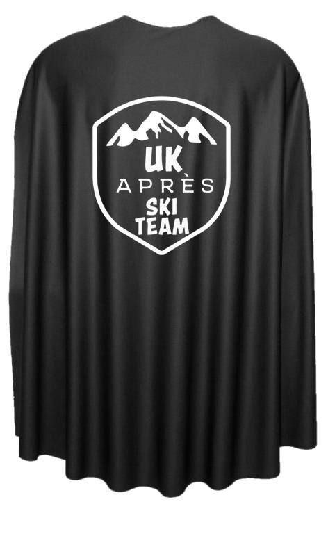 Adults 35" Length UK Apres Ski Team Superhero Cape Fancy Dress Costume Accessory - Picture 2 of 8