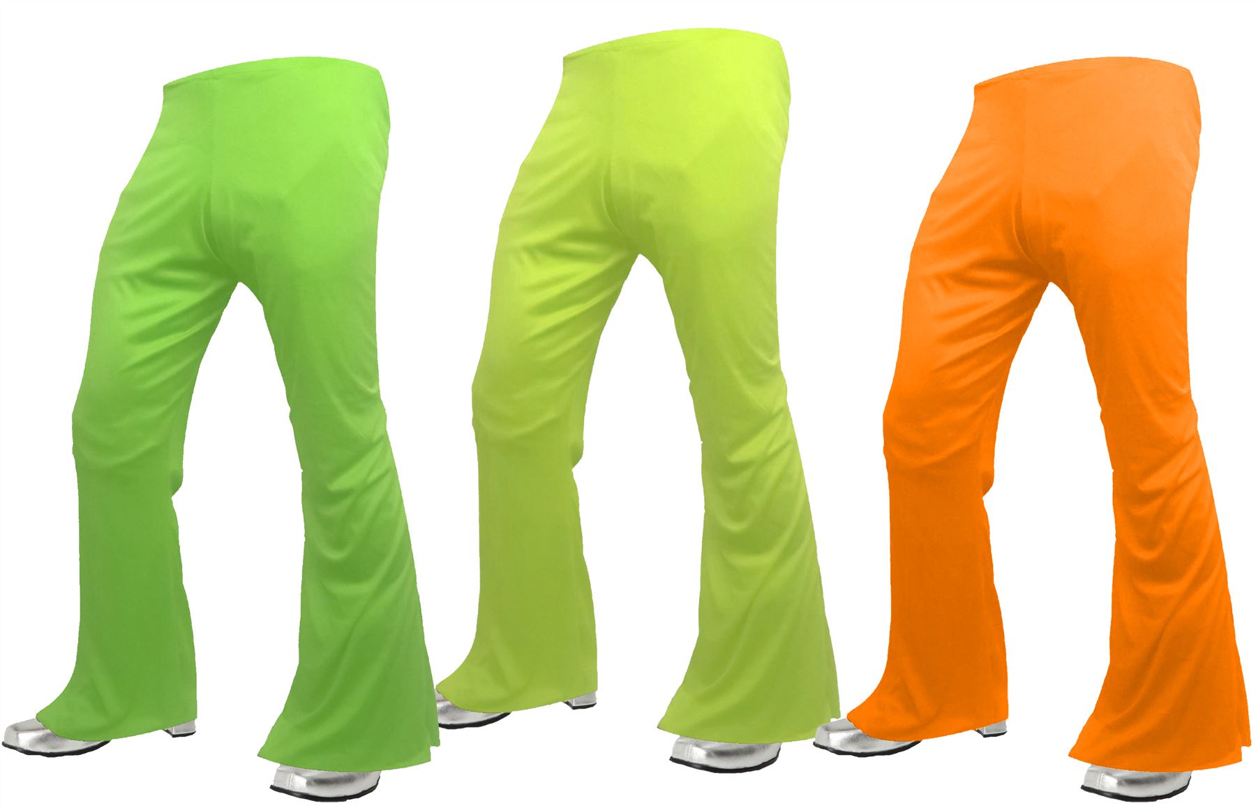 neon flared trousers
