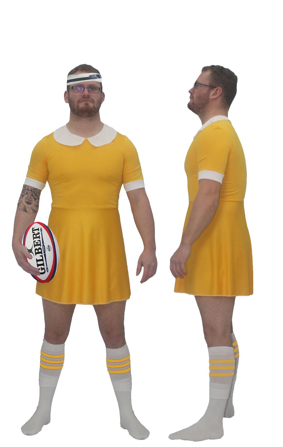 Adults Custom Printed Rugby Dress Stag Night Party World Cup Fancy Dress - Picture 29 of 29