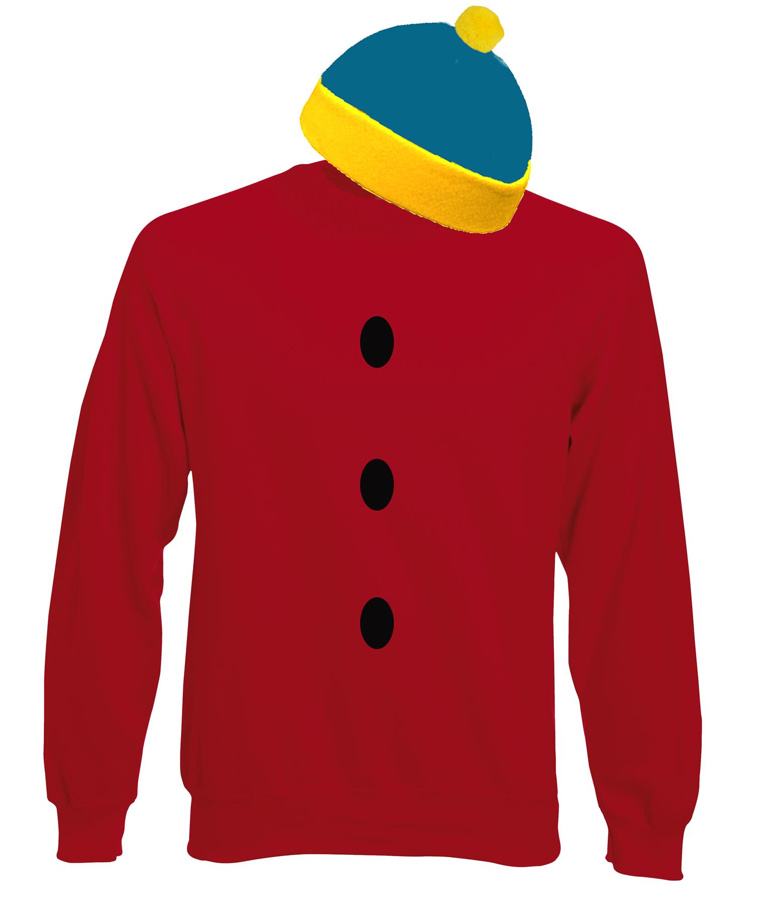 red blue yellow sweatshirt