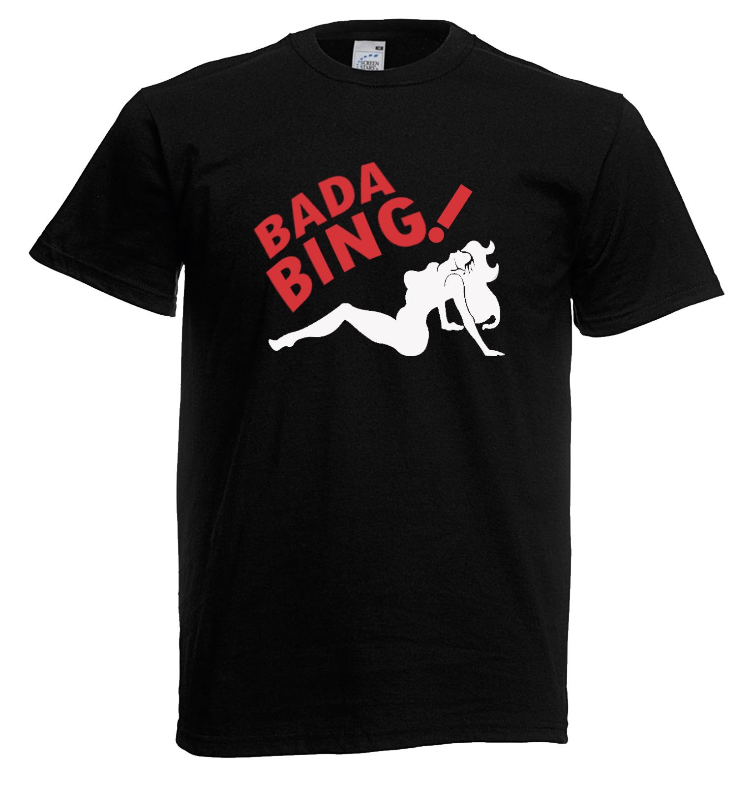 Adults Badabing Gentlemens Strip Club New Jersey Mafia TV Show Unisex T-Shirt - Picture 5 of 8