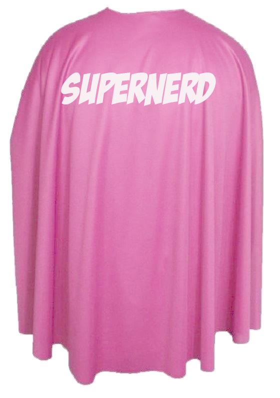 Adults 35" Length Super Nerd Dork Dweeb Superhero Cape - Picture 5 of 7