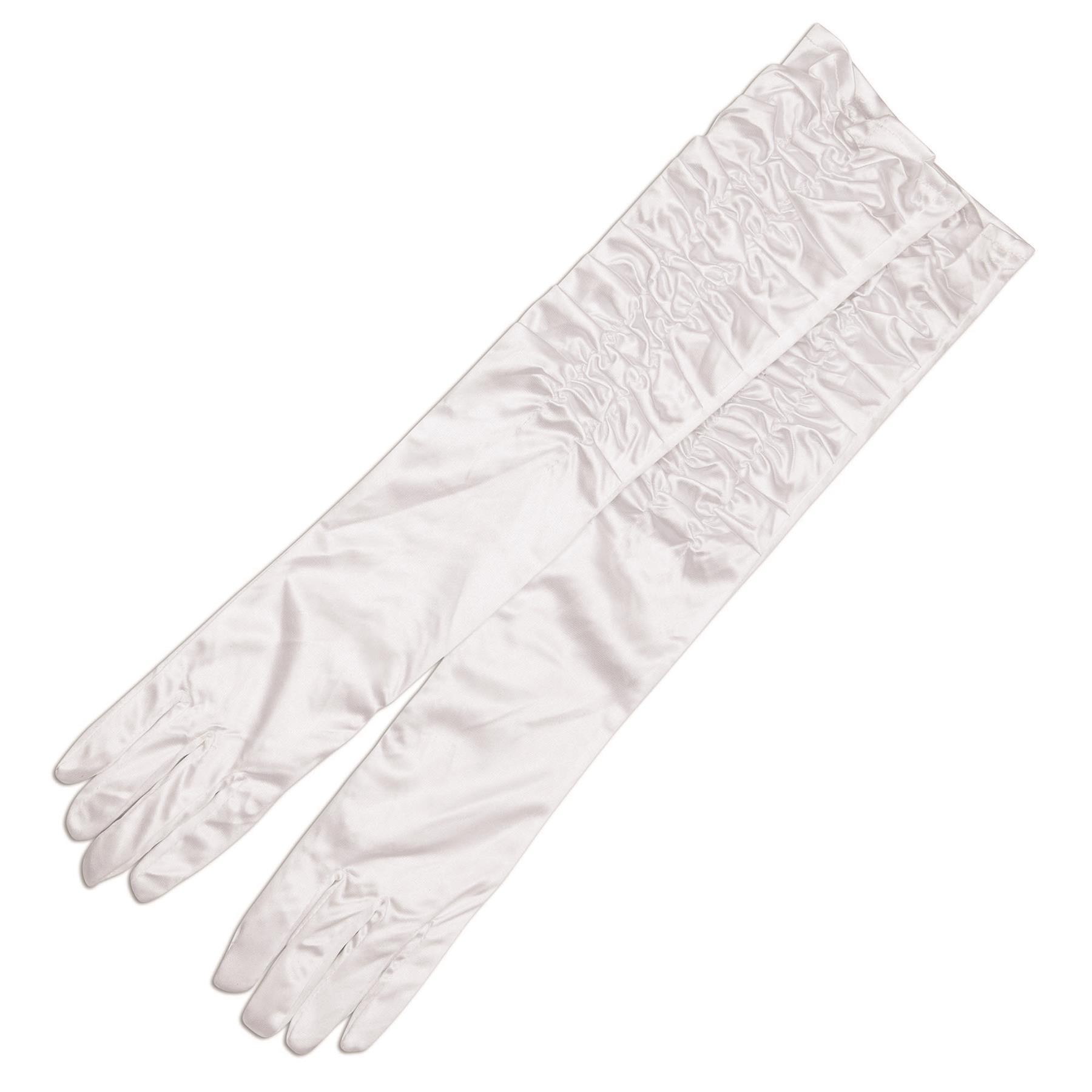 knee length dresses for ladies Gloves, Opera White – A Masquerade Costume main image 1