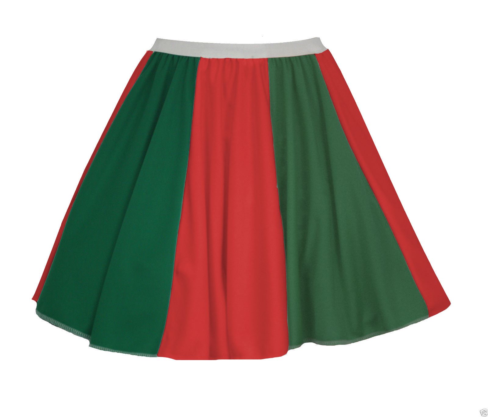 Ladies Spanish Flag 15/" Skater Panel Skirt Spain Fancy Dress