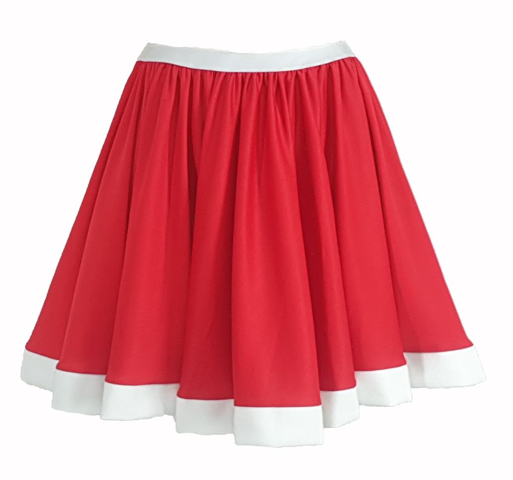 Childs Little Miss Christmas Skirt Shawl & Santa Hat Festive Fancy Dress Costume - Picture 5 of 15