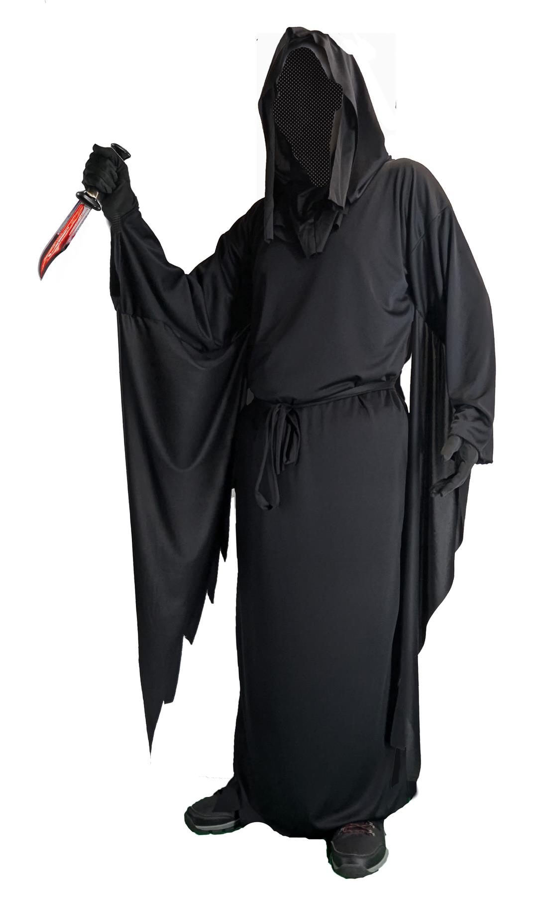Adults Screaming Ghoul Ghost Robes Only Halloween Movie Fancy Dress - Picture 2 of 3
