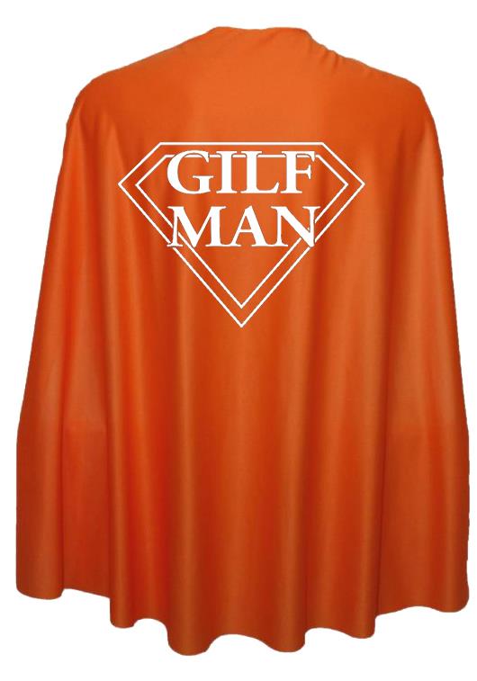 Adults 35" Length GILF Man Superhero Cape Stag Party Fancy Dress - Picture 5 of 8
