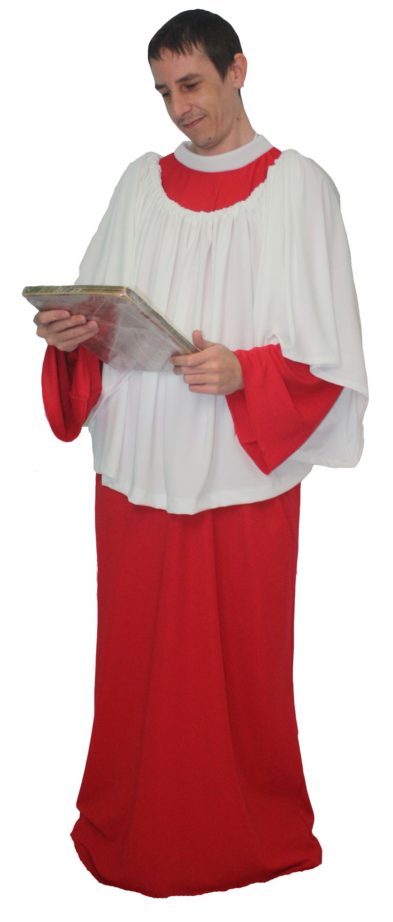 Adults Red Religious Choir or Alter Boy Church Singer Fancy Dress