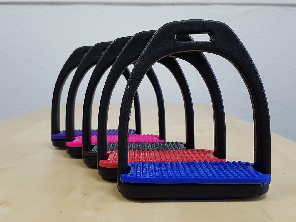 Horse Stirrups Iron Lightweight Non Slip Treads Equestrian Riding Size 4.75" - Picture 7 of 7