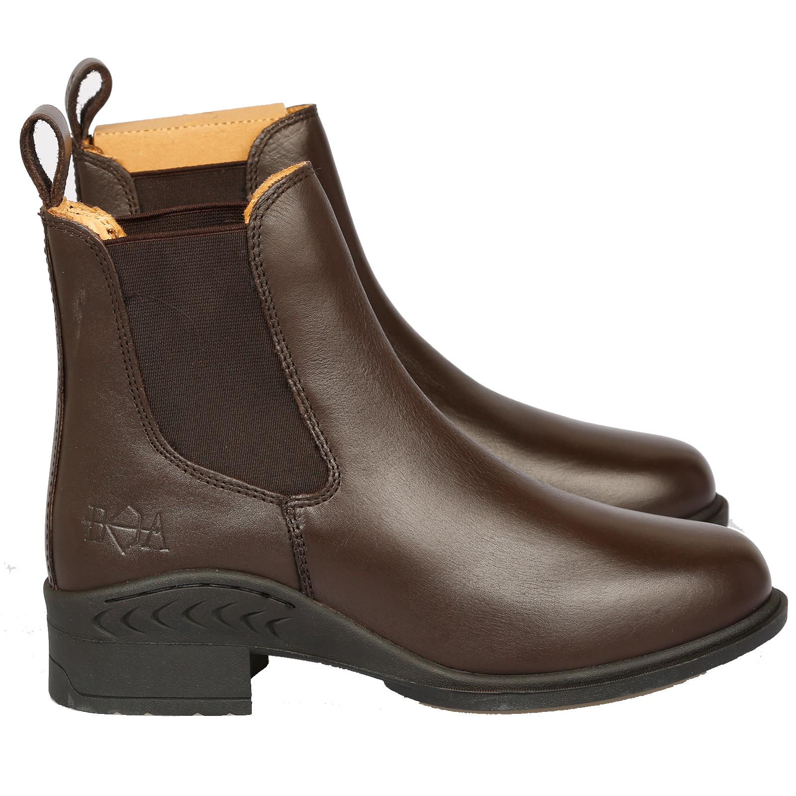 Ladies Jodhpur Boots Leather Pull On Classic Paddock Horse Riding Chelsea Shoes - Picture 25 of 25