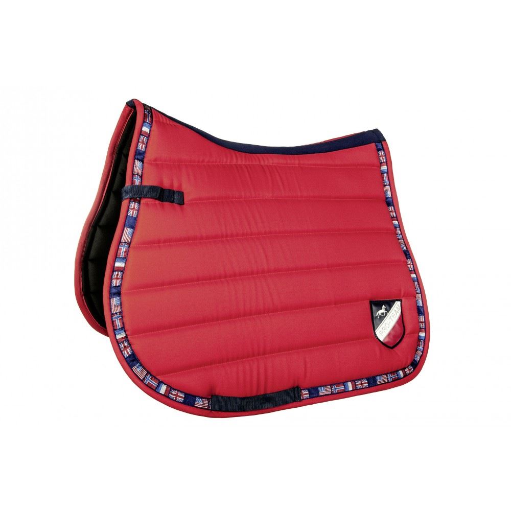 HKM PRO TEAM International Flags Horse Riding Equine Numnah Comfort