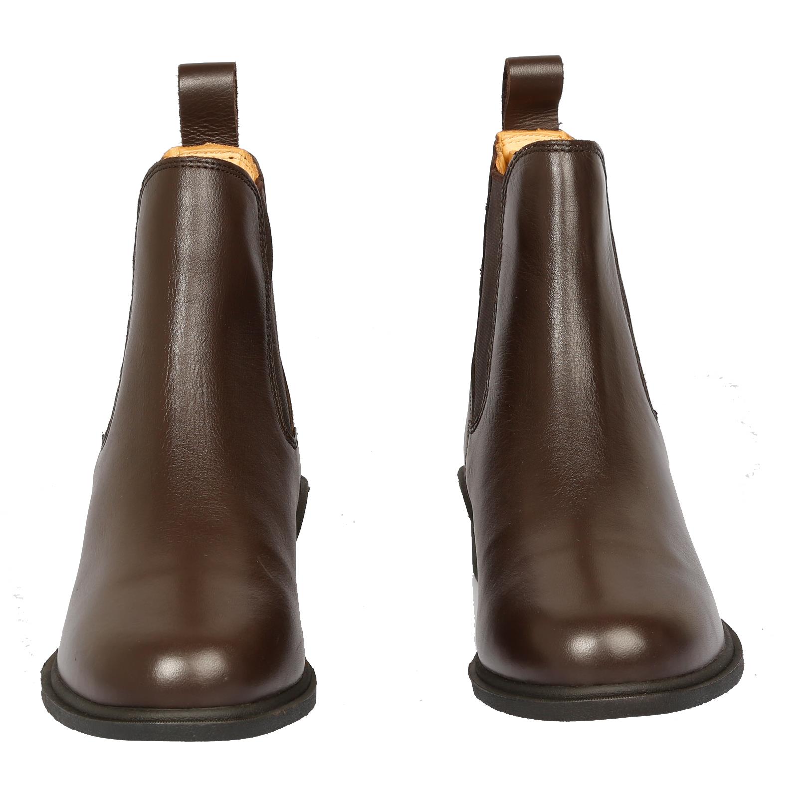 Ladies Jodhpur Boots Leather Pull On Classic Paddock Horse Riding Chelsea Shoes - Picture 24 of 25