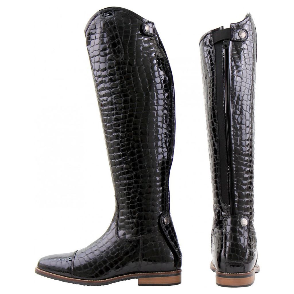 Horka Equestrian Adults Leather Joleen Back Zipper Rubber Sole Horse