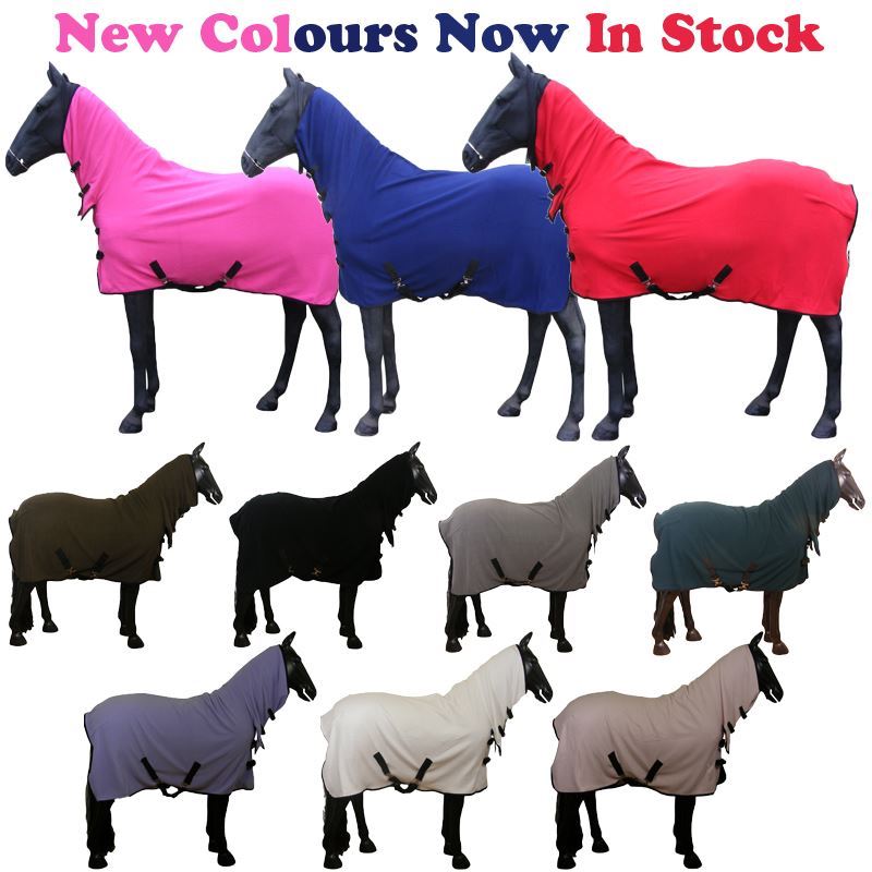HORSE FLEECE STABLE Rug Full Neck Soft Cooling Breathable Lightweight