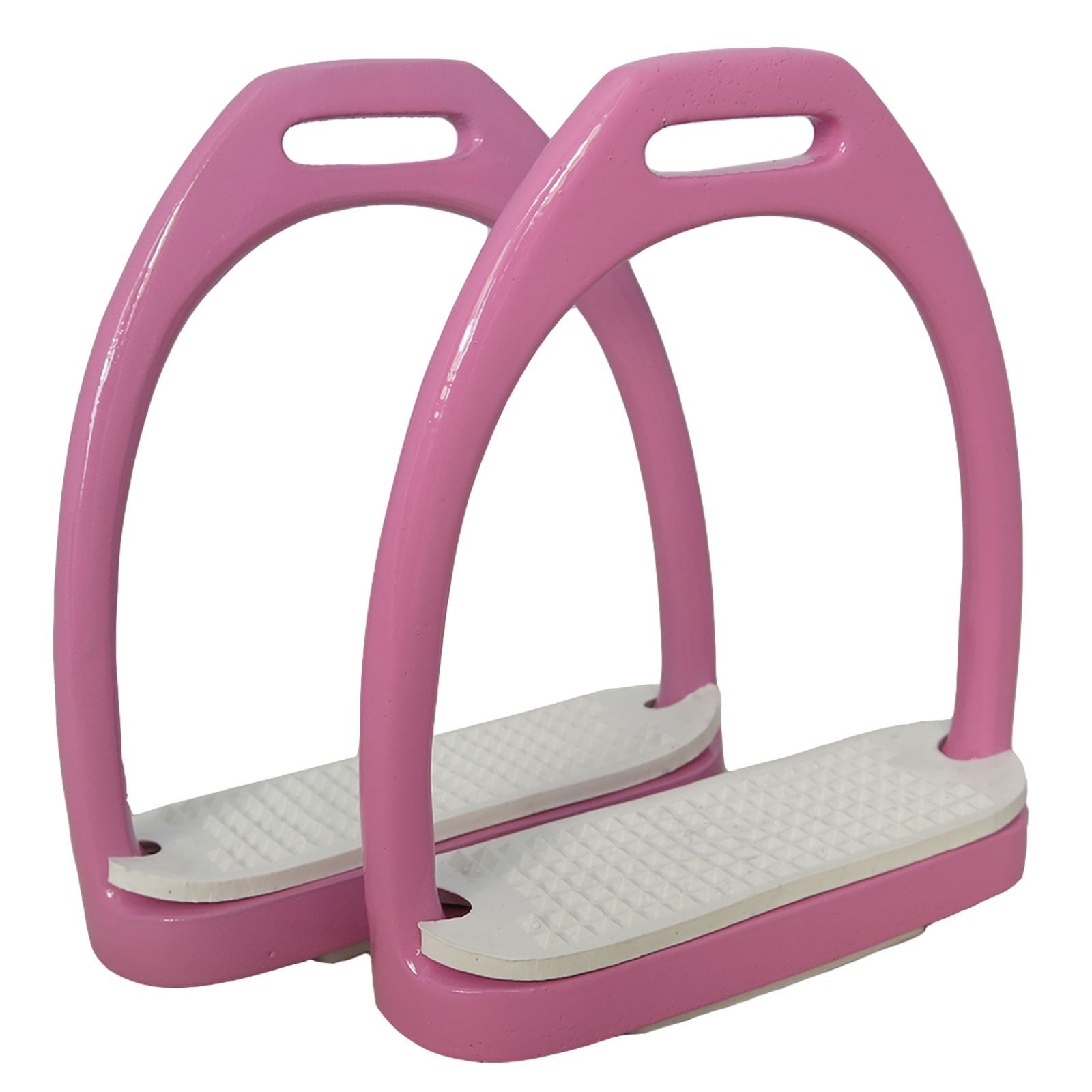 New Horse Aluminium Stirrups Lightweight Irons Pony Equestrian Riding Size 3"-6" - Picture 8 of 12