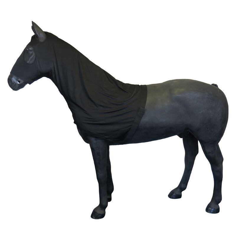 HORSE WARE SHOW STRETCHY LYCRA COVER FULL NECK FACE MASK HOOD ALL SIZES